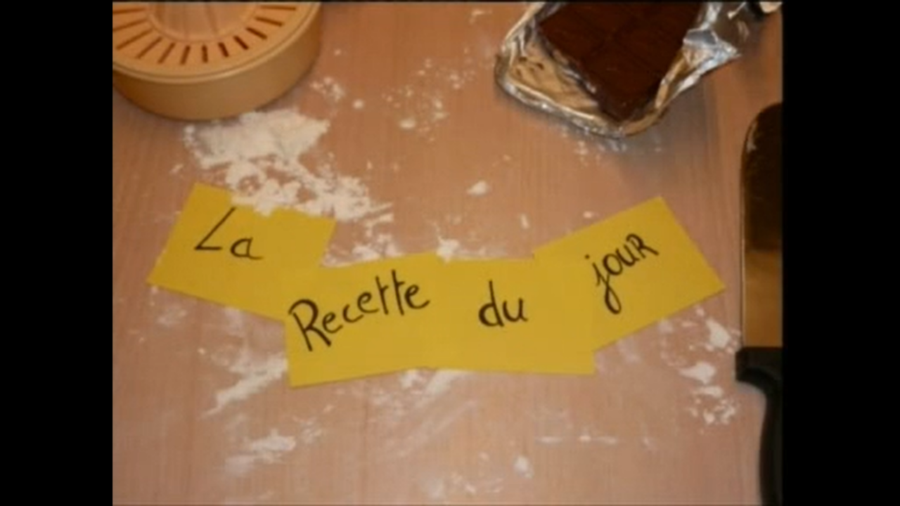 Capture d'écran du court métrage "La recette du jour"